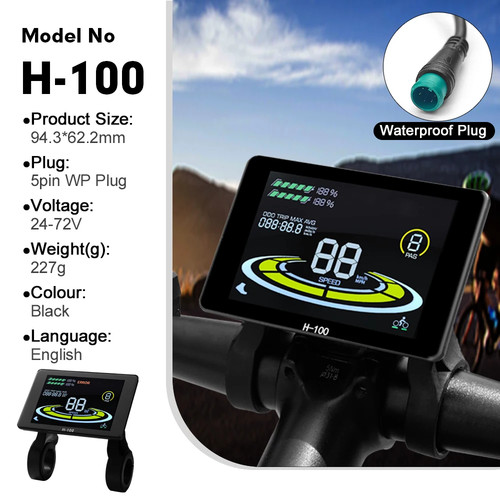 Electric Bike Display 24V-72V Ebike LCD Colour SM/Waterproof Plug Display   - Picture 17 of 46