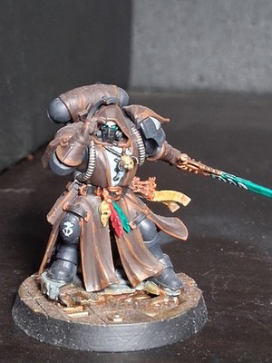 Raven Guard Librarian In Phobos Armor Warhammer 40k Space Marines