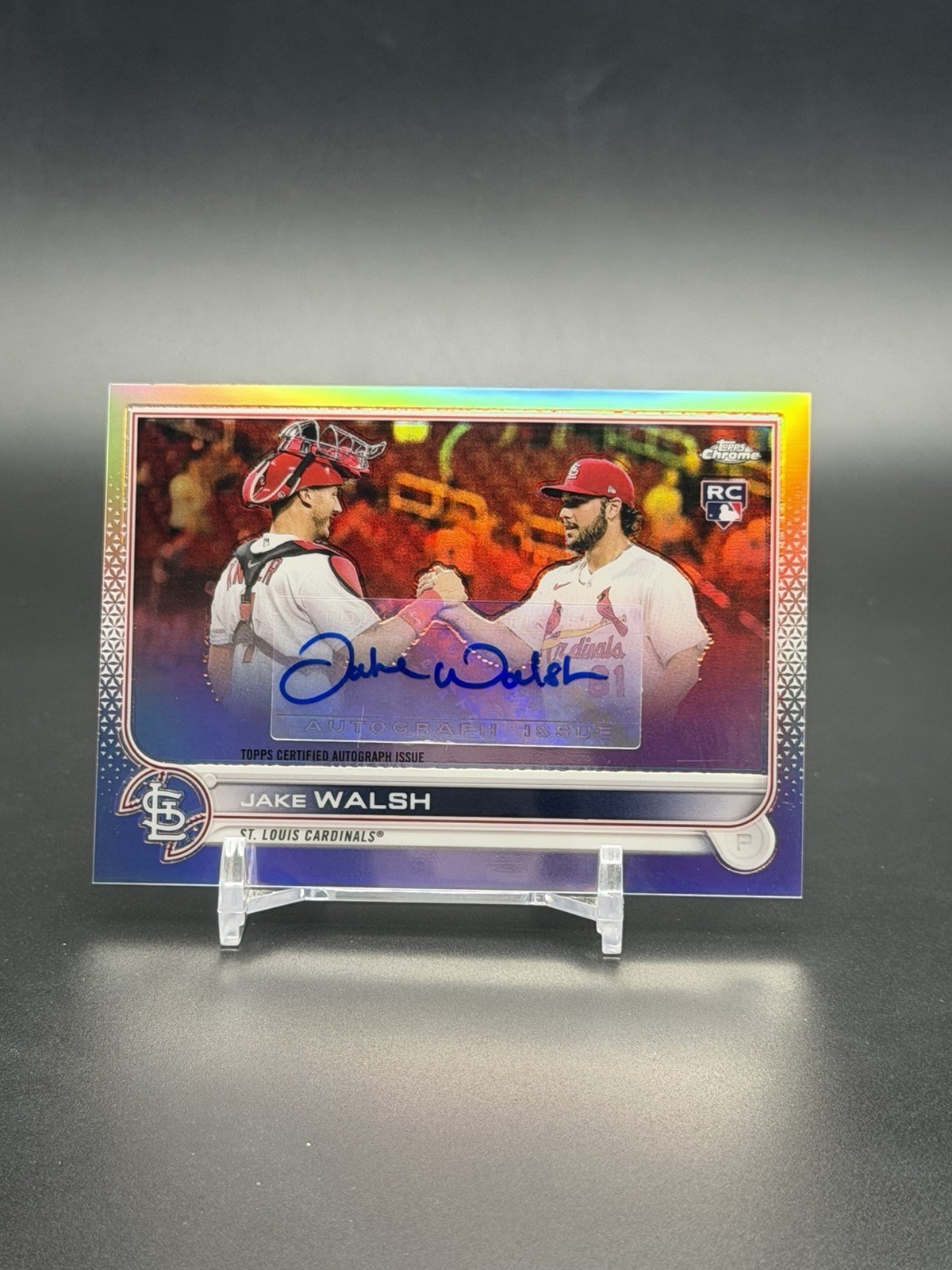 2022 Topps Chrome Jake Walsh Auto Autograph RC Cardinals