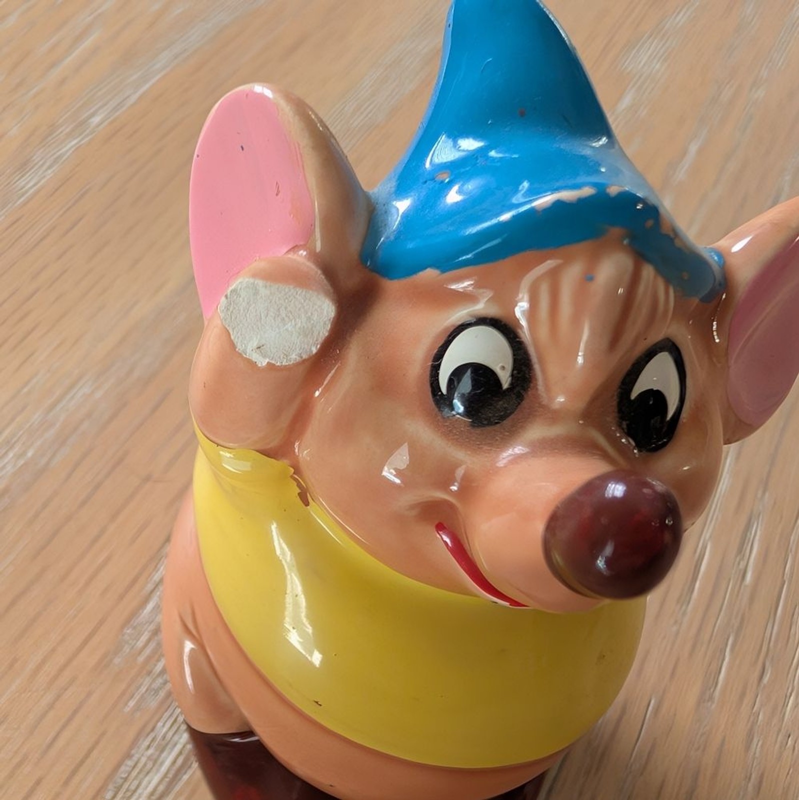 Vintage Walt Disney 2.5" Ceramic Cinderella Gus Mouse Made in Japan Figurine image 2