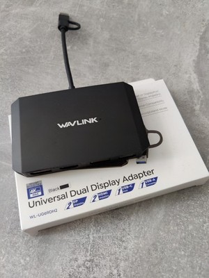 WAVLINK externer DisplayLink USB 3.0 und USB C zu DisplayPort/HDMI Adapter