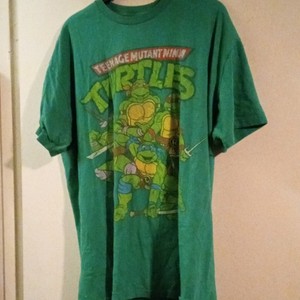 Teenage Mutant Ninja Turtles Television Series Green Graphic T-Shirt Tee