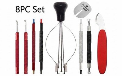 8Pcs Watch Hands Repair Tool Kit Set Watch Hand Removal Tool Dial Protector