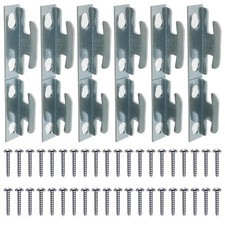 XJKJ 12 PCS Curtain Rod Bracket Hardware Brackets slive