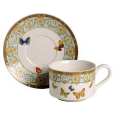 Grace's Teaware Blue Butterfly Cup & Saucer 10584169