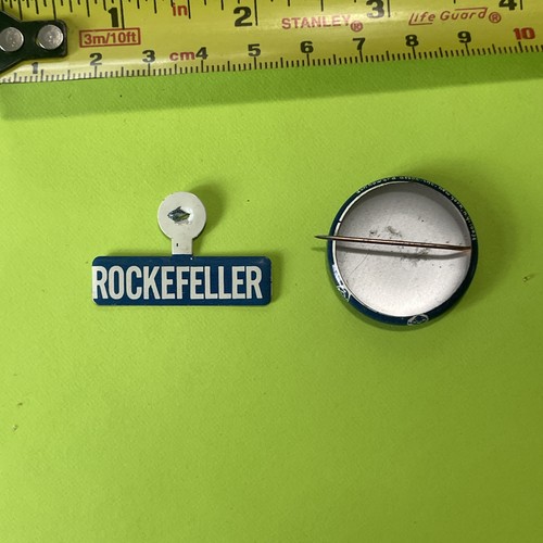Vintage Nelson Rockefeller 1968 Political Campaign fold tab’s & pinback pins - Afbeelding 11 van 13