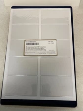 2 1/4" x 3 3/4" Clear Flexible Vinyl Pouch w/Adhesive Backing - Pack of 100