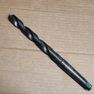 43/64'' Drill Bit MORSE Taper Shank, 9.5'' Length, 3MT, HSS, USA Cle-Forge F6536