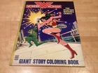 wonder woman giant coloring book Big 17” X 22” Not Colored Rare Vintage