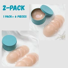 Reusable Nipple Covers, Self-Adhesive Breast Patches for Women's Clothing