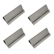 Buyers Products 8591100 Stainless Steel Mud Flap Clamps, 4 Dump/Work Truck Mud