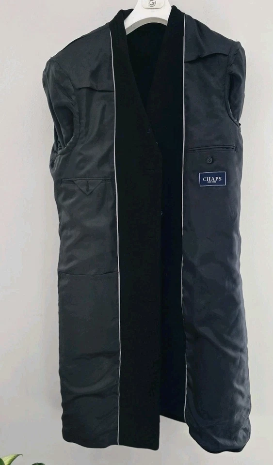 Abrigo Top de negocios Chaps para hombre de ajuste clásico mezcla de lana ¡NUEVO CON ETIQUETAS $325! Talla 40R Foto 4 de 4