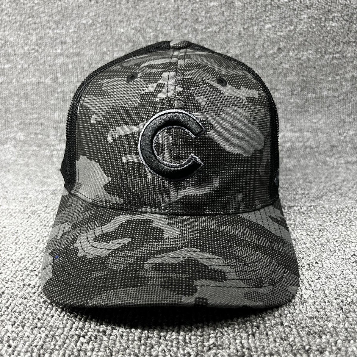 '47 Brand Chicago Cubs Camo Trucker Snapback Hat Cap New