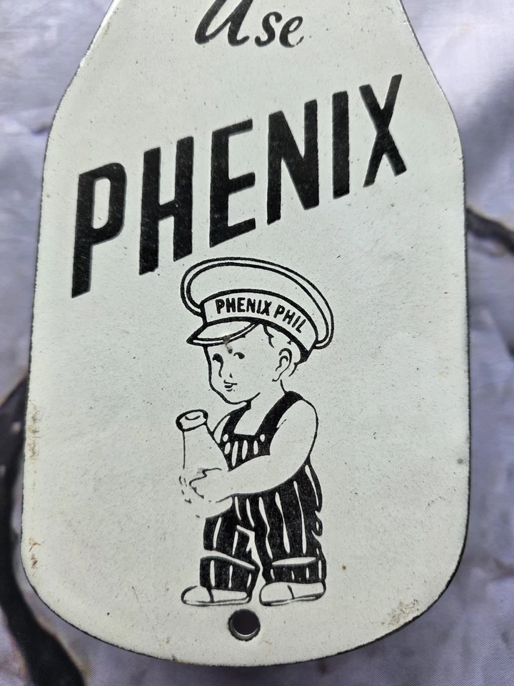 DE COLECCIÓN PHENIX PHIL ON USE BOTELLA DE LECHE PHENIX SIGNO DE PORCELANA 10"×4" Foto 3 de 4