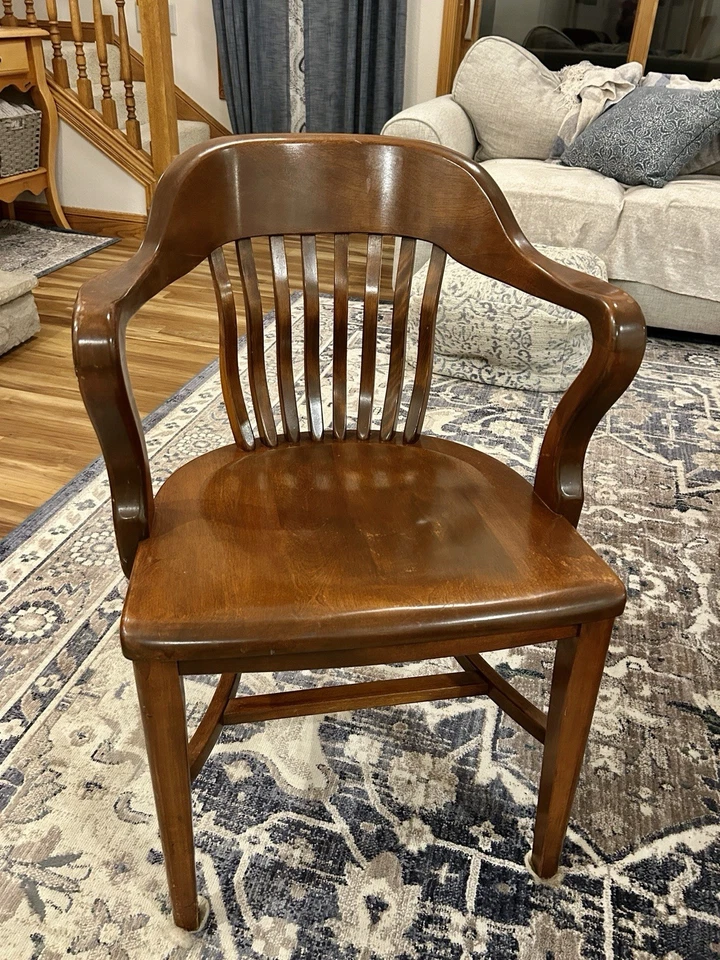 Cadeira de escritório vintage Bankers - Imagem 2 de 4