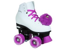 Epic Skates Princess Quad Roller Skates White/Purple Youth 4