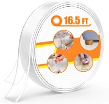 Non Slip Furniture Pads for Hardwood 1.2"W x 16.5ft L, 16.5 Ft L / 1.2" W