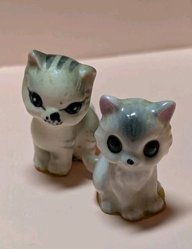 VTG Set 2 Mini Josef Originals Porcelain Kitten Figurines And 4 Other Mini Cats - Picture 1 of 24