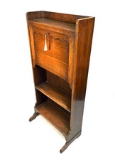 Antique Oak Wooden Bureau / Writing Desk / Storage Cabinet Arts & Crafts c.1930