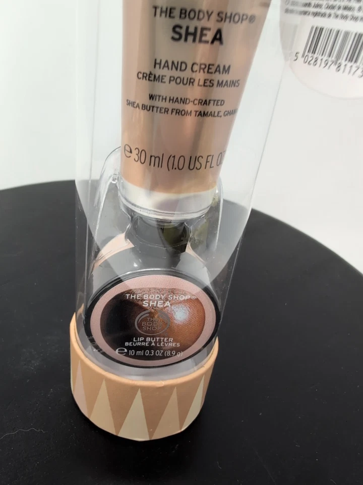 Manteca de labios de karité The Body Shop 3 oz. & Body Butter 1 oz Set NUEVO Tamaño de Viaje Raro Foto 2 de 4