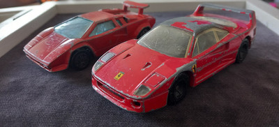 Ferrari Lamborghini rot, Rennfahrzeug Sportwagen Modellautos