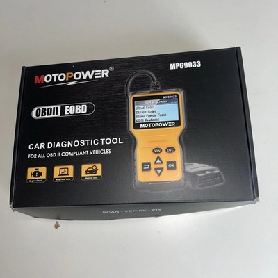 MOTOPOWER MP69033 OBD2 Scanner Universal Auto Motor Fehlercodeleser NEU