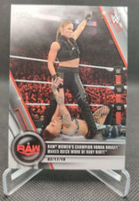 2020 Topps WWE Women's Division #12 Ronda Rousey Quick Work of Ruby Riott card