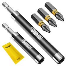 SabreCut Bit Holders Magnetic Screw Guides For Drills Screwdriver 5Pcs Set Alloy