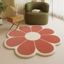 Flower Rug Bedroom Decoration Rug Living Room Decor for Girls Kids Baby Play Mat