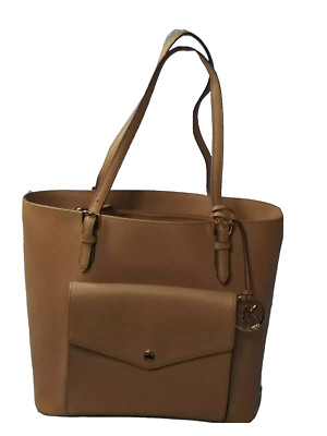 Michael Kors Jet Set Multifunction Pocket Tote Bag Brown Retail $178