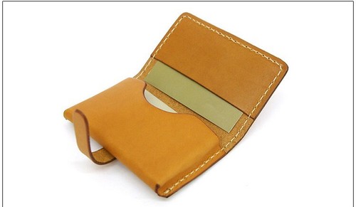 Leather Craft Card Holder Bag Purse Wallet Pouch Pocket Pattern Stencil Template - Picture 6 of 7