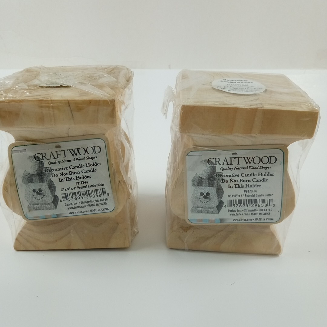 Unfinished 3"x3"x4" #9173-14 Set Of 2
