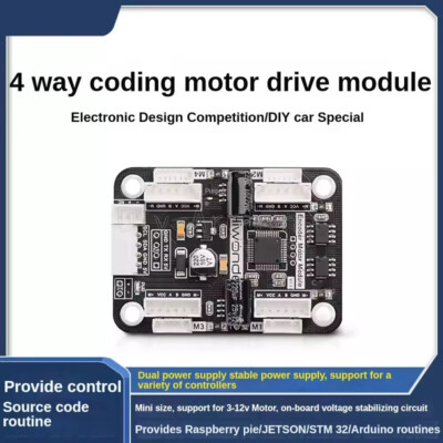 4-Channel Encoder Motor Driver with Onboard Voltage Regulation Circuit NEW
