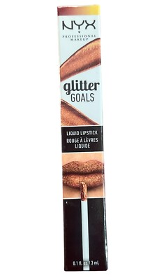 NYX Professional Makeup Glitter Goals Liquid Lipstick Crystal Crush 0.1 oz / 3mL