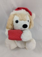 Russ Dog Muffin Plush 6 Inch Christmas Hat Gift Stuffed Animal toy