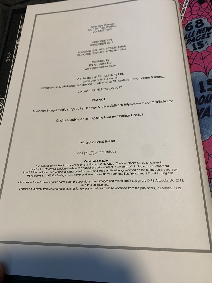 PS Artbooks Silver Age Classics Out of this World Volume Two