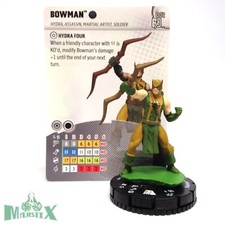 Heroclix Avengers 60th Anniversary set Bowman 002 Common figure w/card
