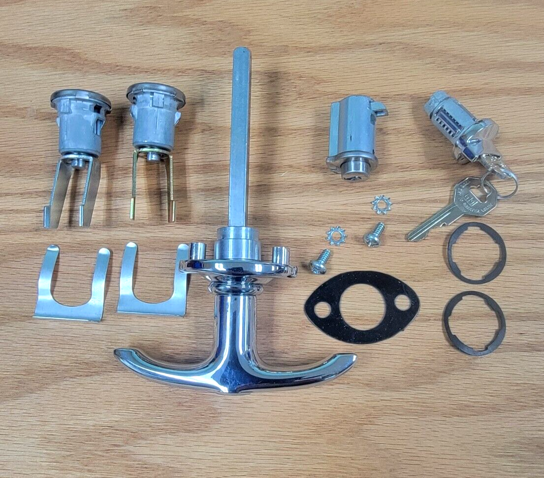 1955 56 57 CHEVY STATION WAGON LOCK SET WITH TAIL GATE HANDLE All
