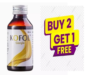 Charak Pharma Kofol Gargle For Cough & Cold And Sore Throat - 100ml FREE SHIP