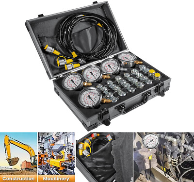 60P Hydraulic Pressure Test Kit For Caterpillar, John Deere, Bobcat, Komatsu