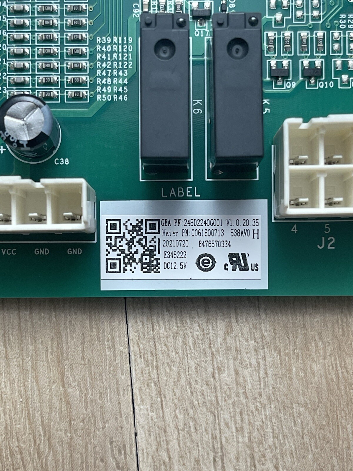 GE WR55X38185 Refrigerator Main Control Board