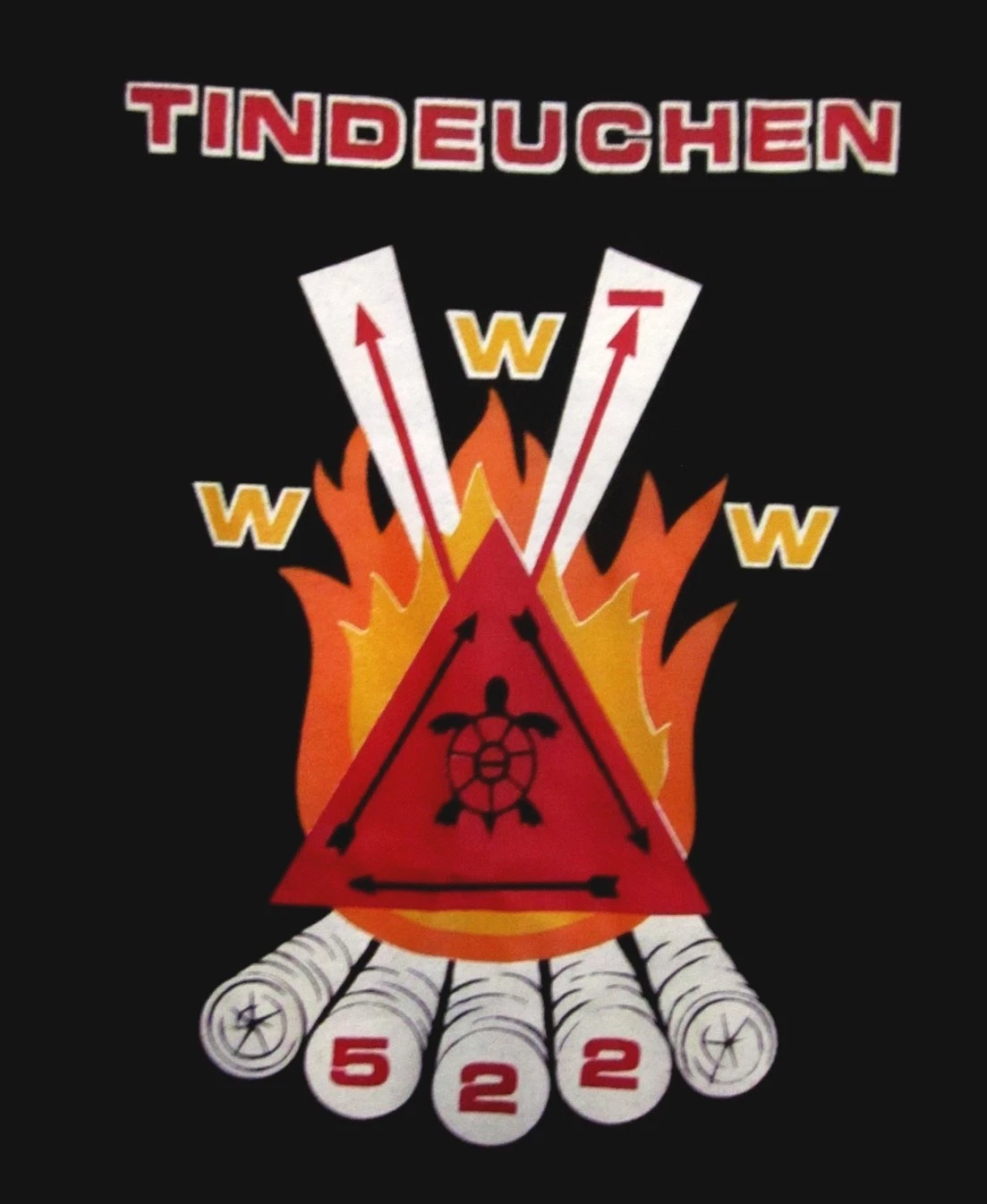 TINDEUCHEN LODGE #522 lrg T shirt Ohio camp BSA turtle tee Boy Scout reservation