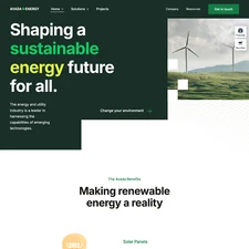 🌍 Energy Solutions Website Design for Sale with FREE VPS Web Hosting