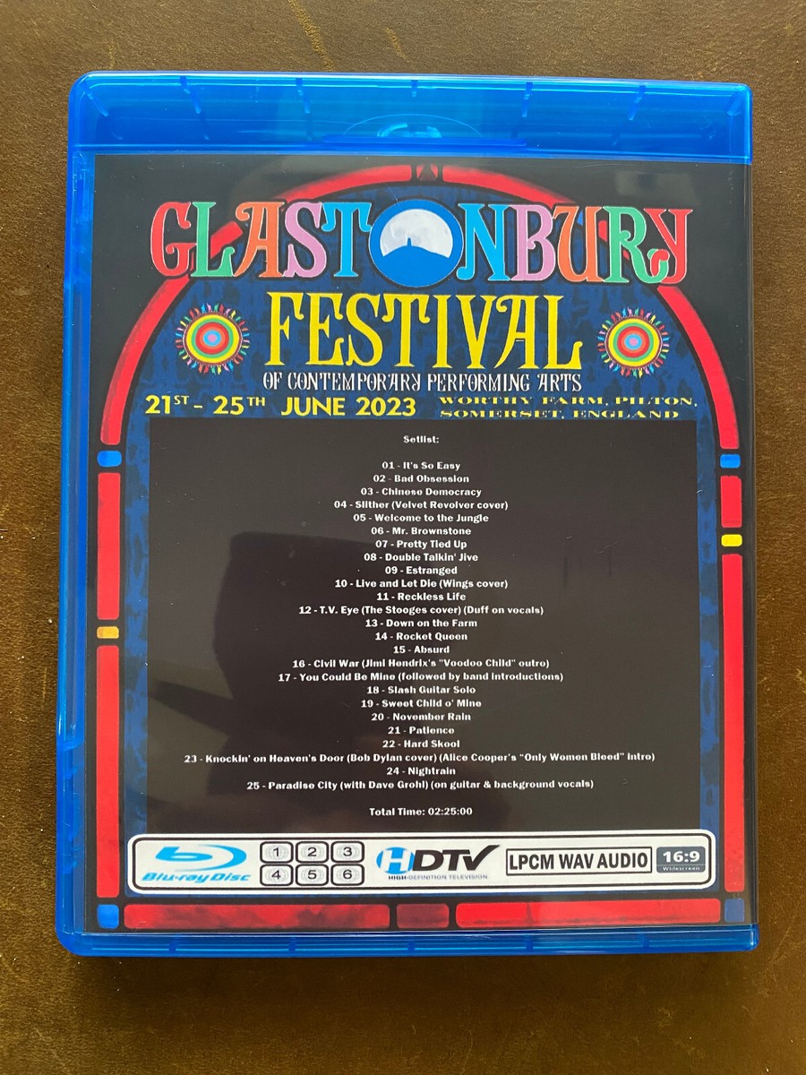 Guns 'n' Roses - Live at Glastonbury 2023 Blu-ray Axl Slash Duffy