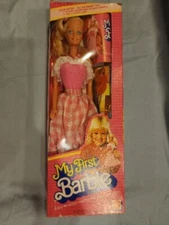 Barbie My First Barbie 1982 In Box With books VG Condition Mattle