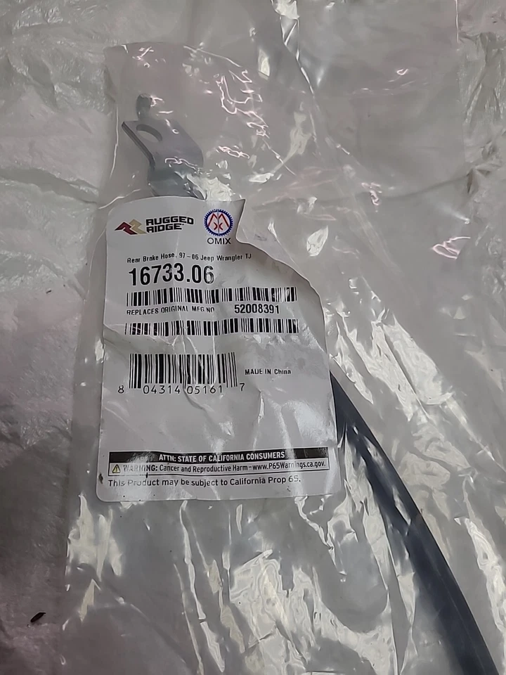 Manguera hidráulica de freno Rugged Ridge para Jeep Wrangler 1997-2006 Foto 3 de 3