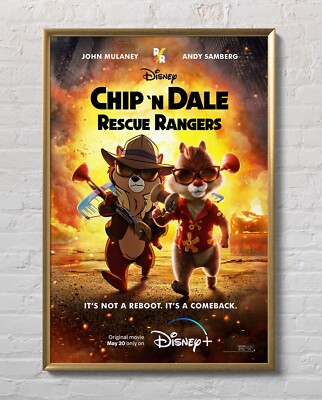Chip 'n Dale Rescue Rangers 2022 Movie Poster 24''x36'' Glossy Unframed 22007