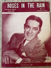 1947 ROSES IN THE RAIN Vintage Sheet Music by FRANKIE CARLE, Frisch, Wise
