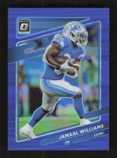 Jamaal Williams SN 2021 Donruss Optic Blue Detroit Lions #82