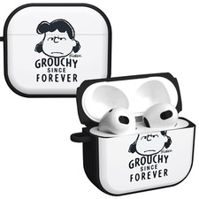 Peanuts Goodness Grief HDX Case Cover Compatible with Apple AirPods Gen 3